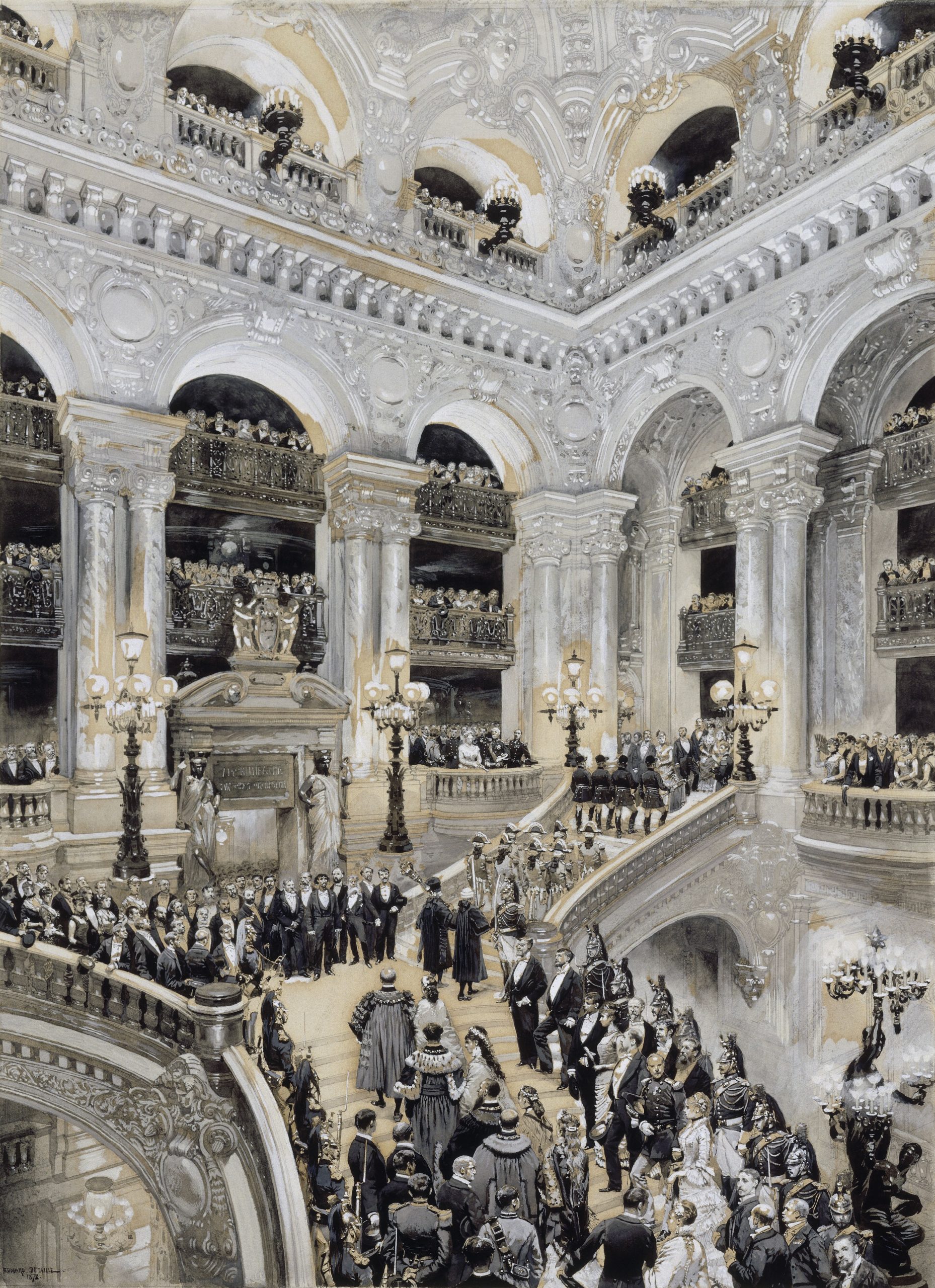 Inauguration of the Paris Opera in 1875 (Édouard Detaille, 1878)